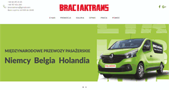 Desktop Screenshot of braciaktrans.pl