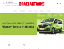Tablet Screenshot of braciaktrans.pl